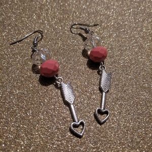 Heart Arrow Earrings, Perfect for Valentine's Day!